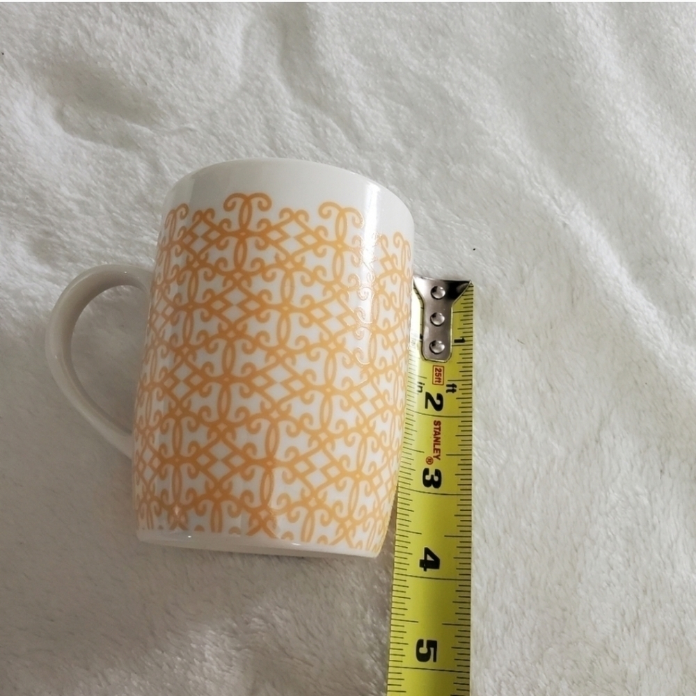 Starbucks Orange Arabesque Lattice Coffee Mug 11oz - Picture 6 of 8